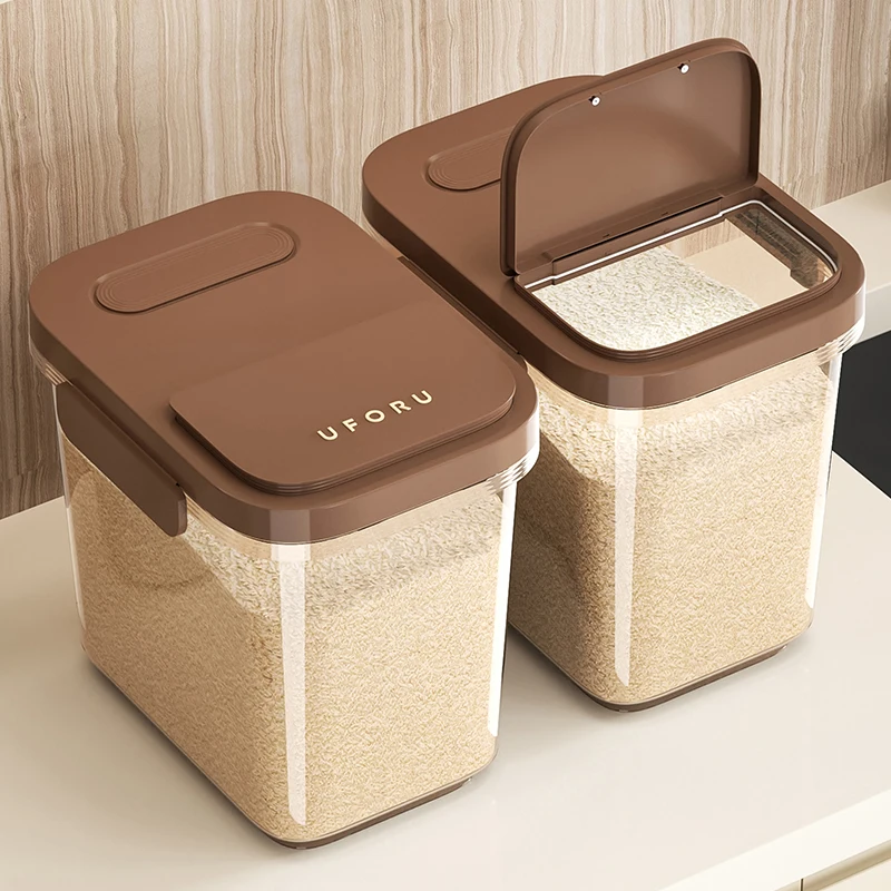 Uforu Food Grade Keuken Rijstmeel Rijstemmer Boxrijst Emmer 50 Kattig Huishouden Grote Verzegelde Insectenbestendige Rijstpot_voghion.com