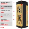 DXF Lipo 6500mAh 4S 14.8V 15.2V Grade A Li-Poly LCG HV Battery Hardcase with XT90 EC5 Connector for RC Model Car Boat Truck 2