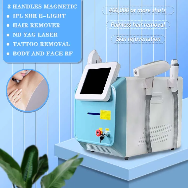 

ADG 3 in 1 OPT HOT Portable Nd Yag Laser RF Machine For Hair Removal Tattoo Removal 532nm 1064nm 1032nm Skin Tightening