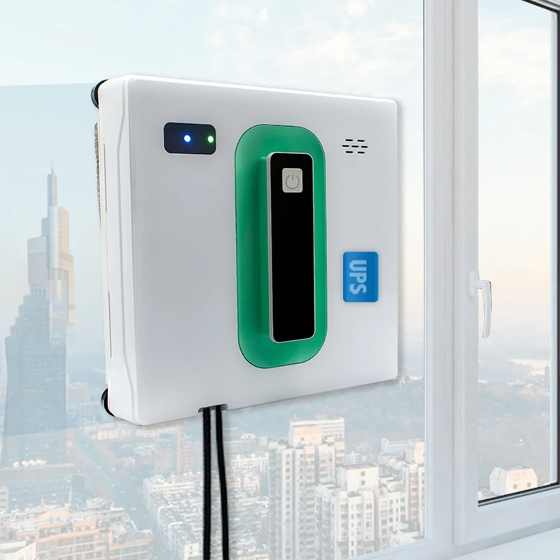 Anti-Fall Robot Window Cleaner Water Sprayer Voice Broadcast Electric Window Washing For High-Rise Building Outside App Control