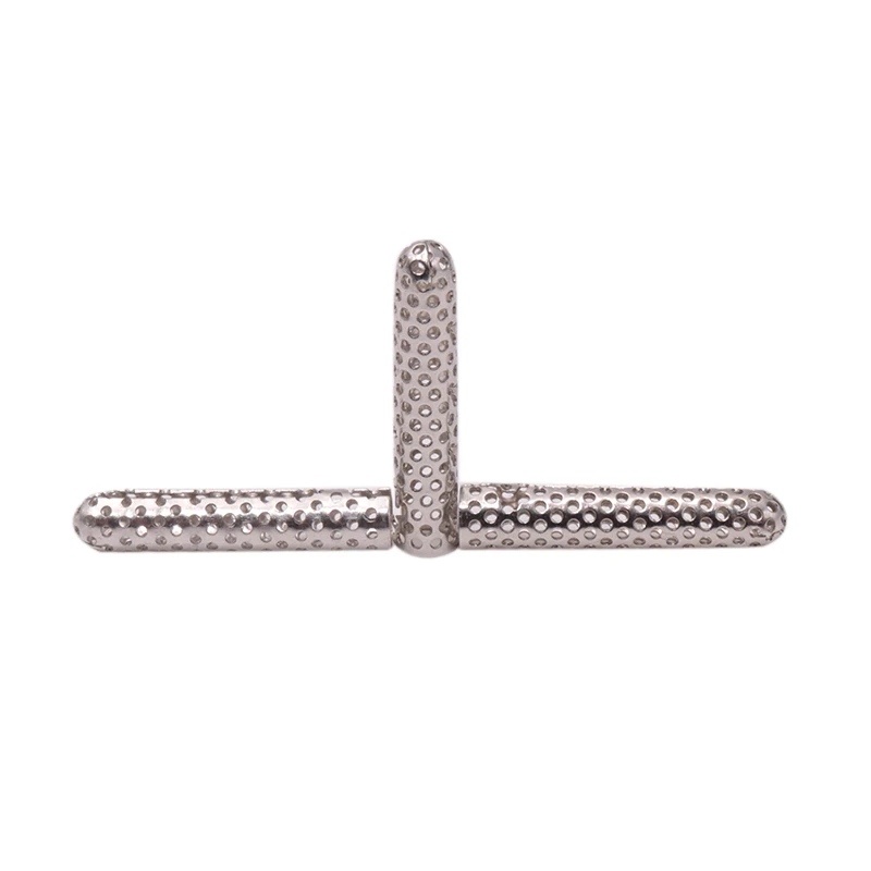 New Arrival Weiou Popular Running Sneaker Tips 4.5*22mm Cheapest 20 pcs/lot In Selling Multi-Holes Silver Metal Aglets