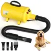 Dog Hair Dryer, 3.8HP 2800W Pet Grooming Blower for Large Dogs Hair Force Blaster with Heat, Stepless Speed Adjustable 1