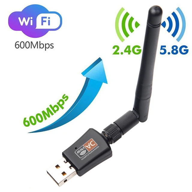 Adaptateur Usb Wifi Bluetooth, 600mbps Dual Band 2.4 / 5ghz Carte