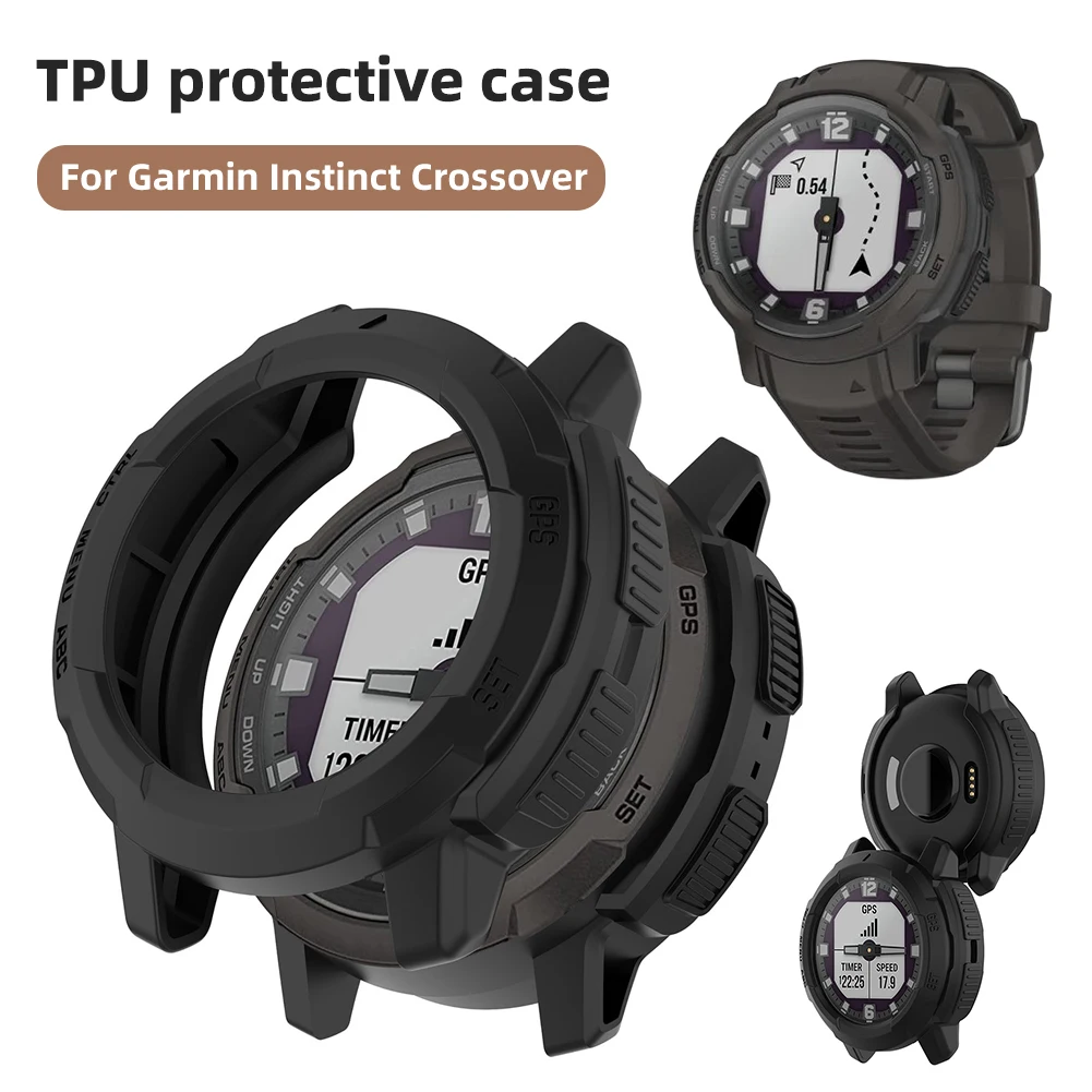 TPU Protective Bumper Frame Hollow out Soft Watch Shell Case Anti