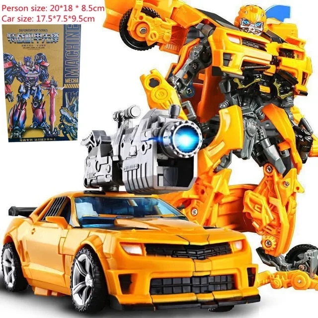 Robot Transformation Toy Figure with Dual Swords - Children's Birthday Gift
