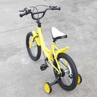 Vélo sportif pour enfants, vélo pour enfants de 16 pouces pour 3 à 8 ans avec hauteur réglable, roues d'entraînement, rangement 3