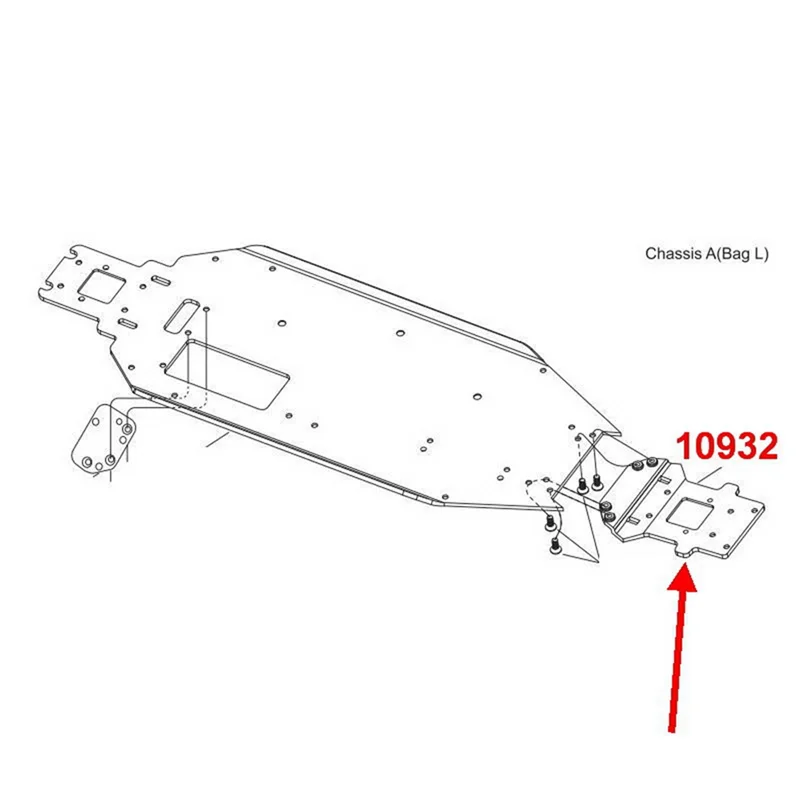 VRX Racing RH1016/RH1017/RH1006/RH1007/RH903/RH817/RH818용 새 섀시 전면 부품, Vrx 10932 10330에 적합