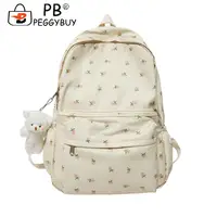Girls College Backpack with Pendant Students Bookbag Large Capacity School Backpack Computer Backpack Aesthetic Backpack 1