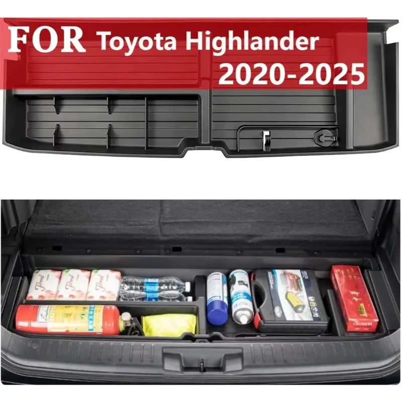 2020-25 Toyota Highlander için Gizli Saklama Kutusu, SUV Bagaj Düzenleyici Kutusu, Ekstra Depolama Alanı, Saklama Kutusu Aksesuarları