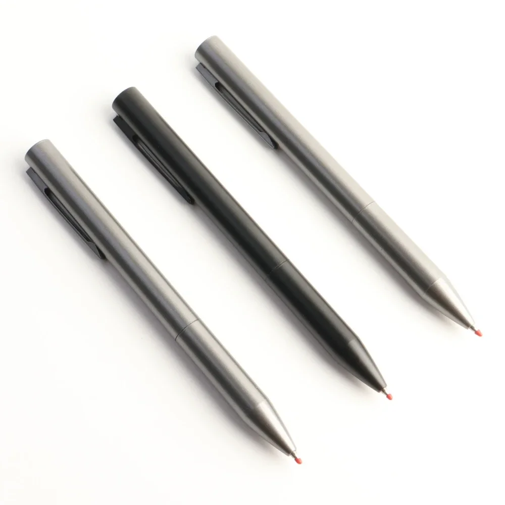 Metal Ballpoint Pen Retractable Signature Pen Crest Style Metal Housing Black Blue Ink Medium Point 0.7mm Color Black Grey 6