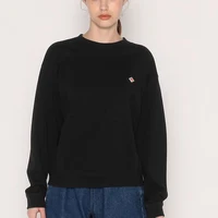 Japanese print autumn and winter new product danton solid color versatile round neck long-sleeved sweater women 1