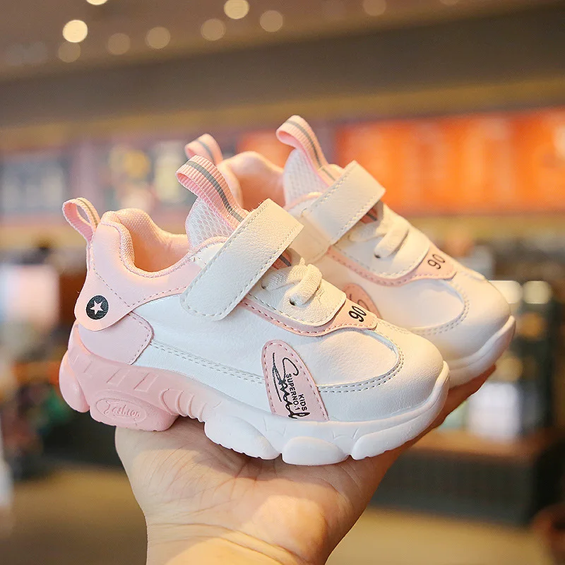 

Size 20-31 Children Wear-resistant Casual Sports Shoes Baby Anti-slip Toddler Shoes Girls Boys Kids Soft Bottom Running Sneakers
