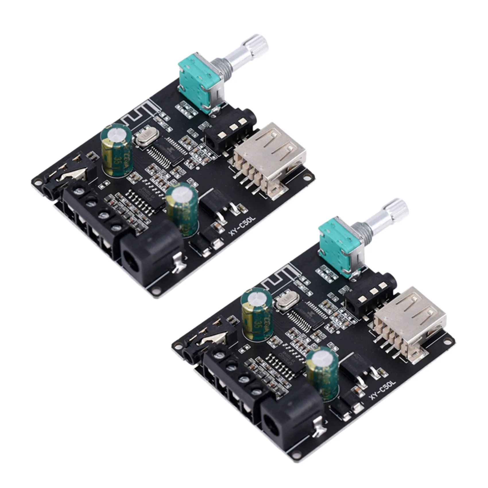 

2X YX-C50L Bluetooth 5.0 Subwoofer Amplifier Board High Power Audio Stereo Amplifier Board 2X50W Bass AMP