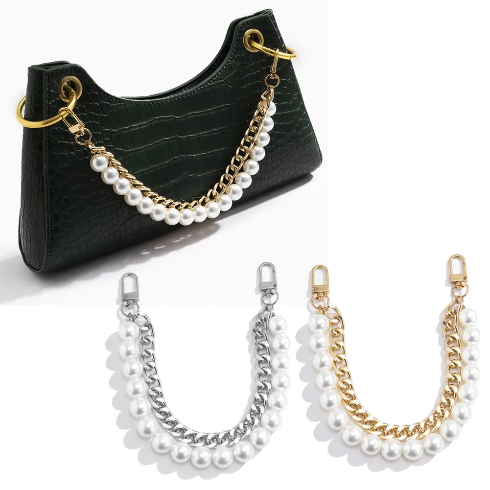 

Imitation Pearl Chain Mixed Bead Chains Mobile Phone Lanyard Bag Accessories Handbag Strap Bags Handle 2022 New Bag Chains