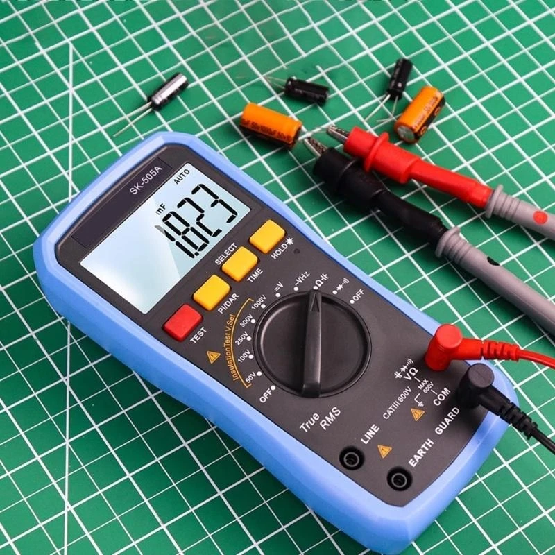 Insulation Resistance Tester 2000V Megohmmeter & Digital Multimeter ABS Resistor Meter for Voltages Measurement