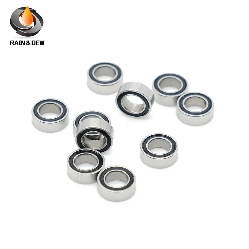 Stainless Steel Bearings 10pcs ABEC-7 SMR74-2RS SMR74 2RS 4x7x2.5 mm Stainless Steel bearing fishing reel bearings 4*7*2.5