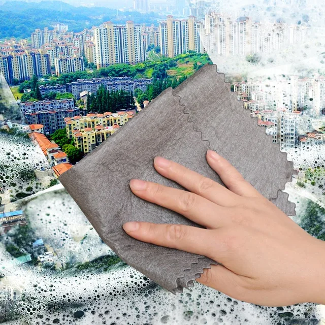 5Db Mágikus Kendő Üvegszövet Nincs Nyomelem Nélkül, Tisztítószekrény Tisztító Szerszám Mikroszálas Rongy Gyorsan Tiszta Törölközők Súrolópad - Image 2