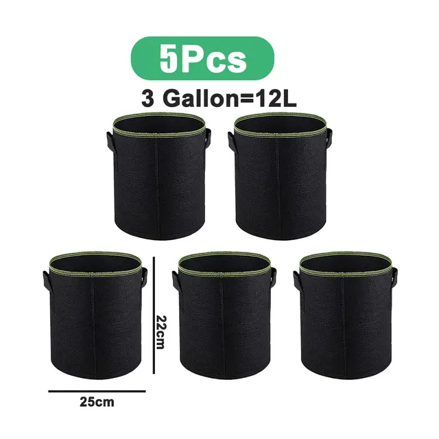 5x 3gallon(25x22cm)
