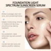 Foundation Liquid Sunscreen Concealer Waterproof Lasting Full Coverage Discoloration Foundation Even Skn Tone Natural Cosmetics 5