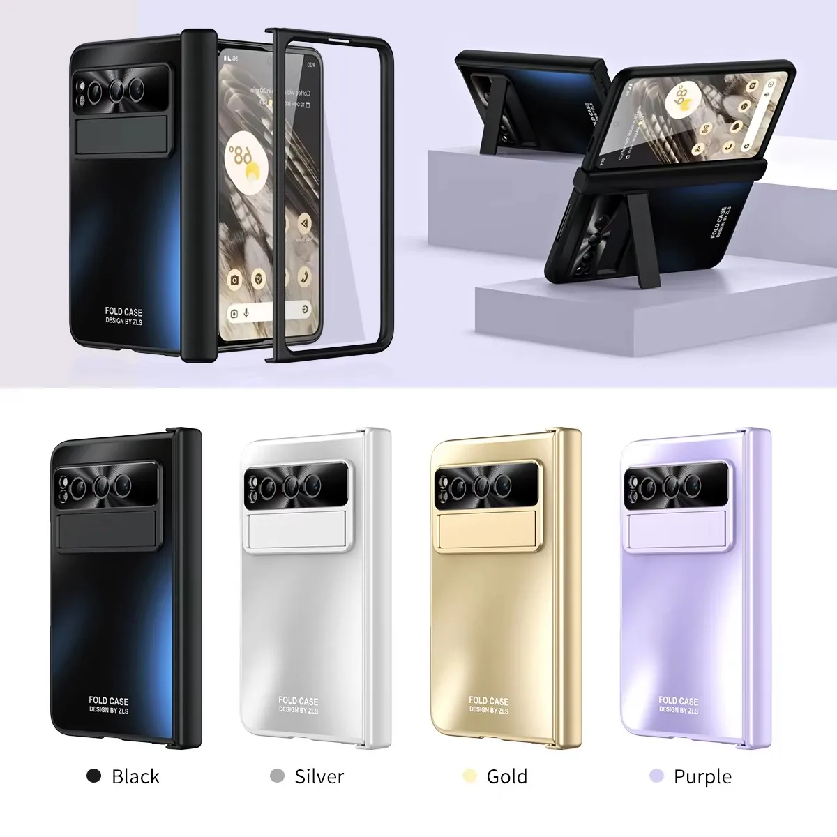 Luxury Business Phone Case with Pen Stylus Slot and Stand Holder