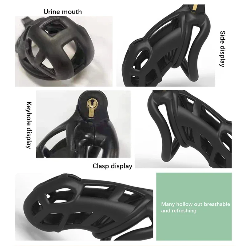 Male Chastity Cage Erotic Urethral Lock Sex Toys Device Penis Ring Male with 4 Size SM Products Cage Chastete Penis Sleeve