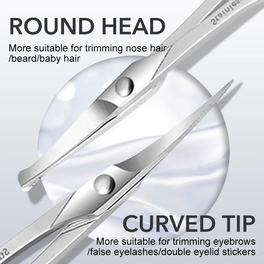 1Pcs Professional Small Makeup Eyebrows Grooming Scissors For Face Nose Hair Beard Trimmer Men and Women Beauty Tool