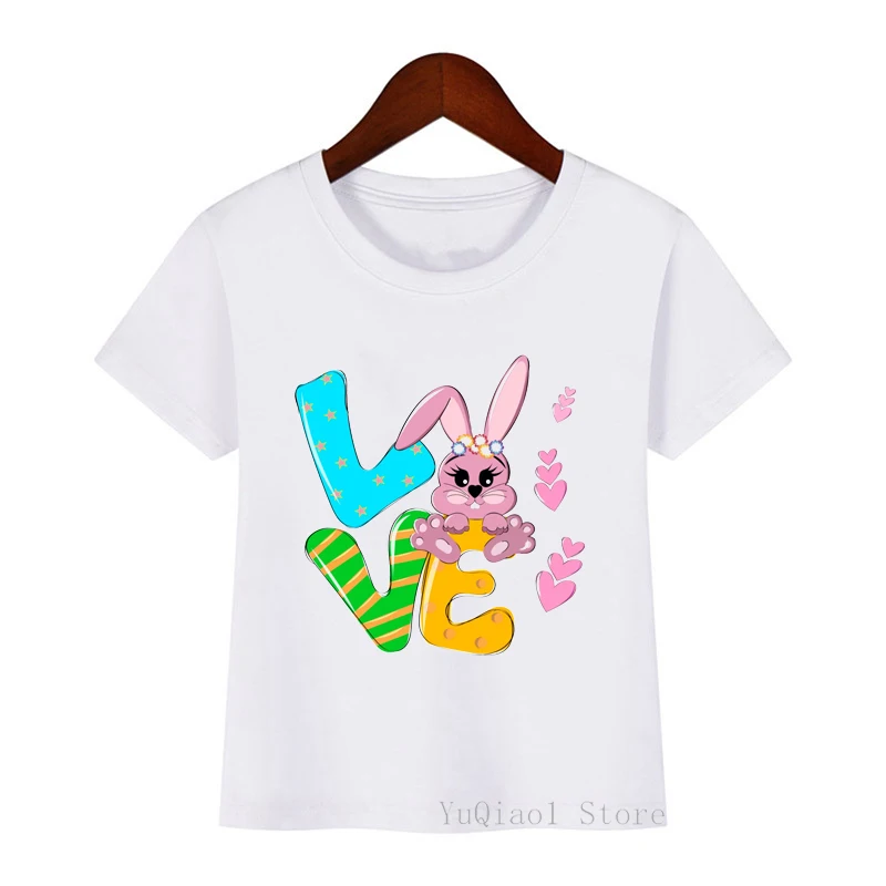 

New Children's Clothes Summer Peace Love Flamingo/Dog/Cat/Shark/Turtle/Gnome Graphic Tee Baby Girl/Boy T-shirt Kids Tshirt 3-13Y