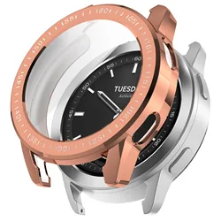 Premium Soft TPU All-Inclusive Protective Case for Smart Watches - Screen Protector & Bumper Accessories (Plating  Rose gold)