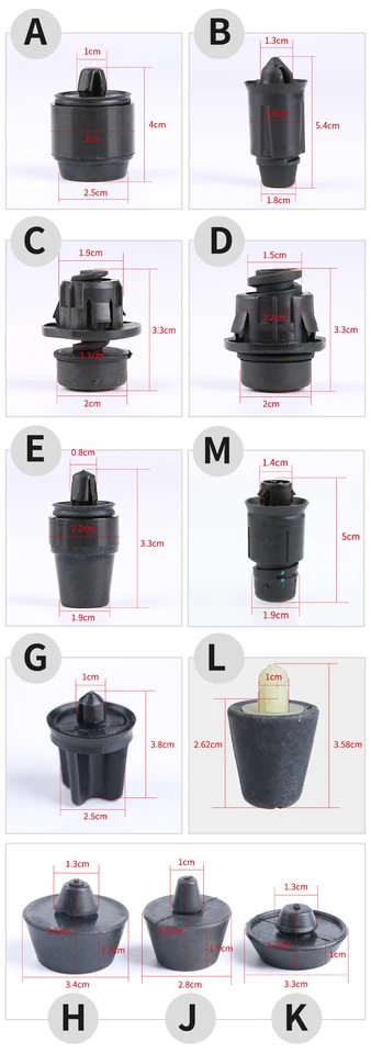 Tamponi Gomma 4pz 17.5x24mm Per Auto - Ammortizzatori Porta/Bagagliaio, Antivibranti - Foto 10