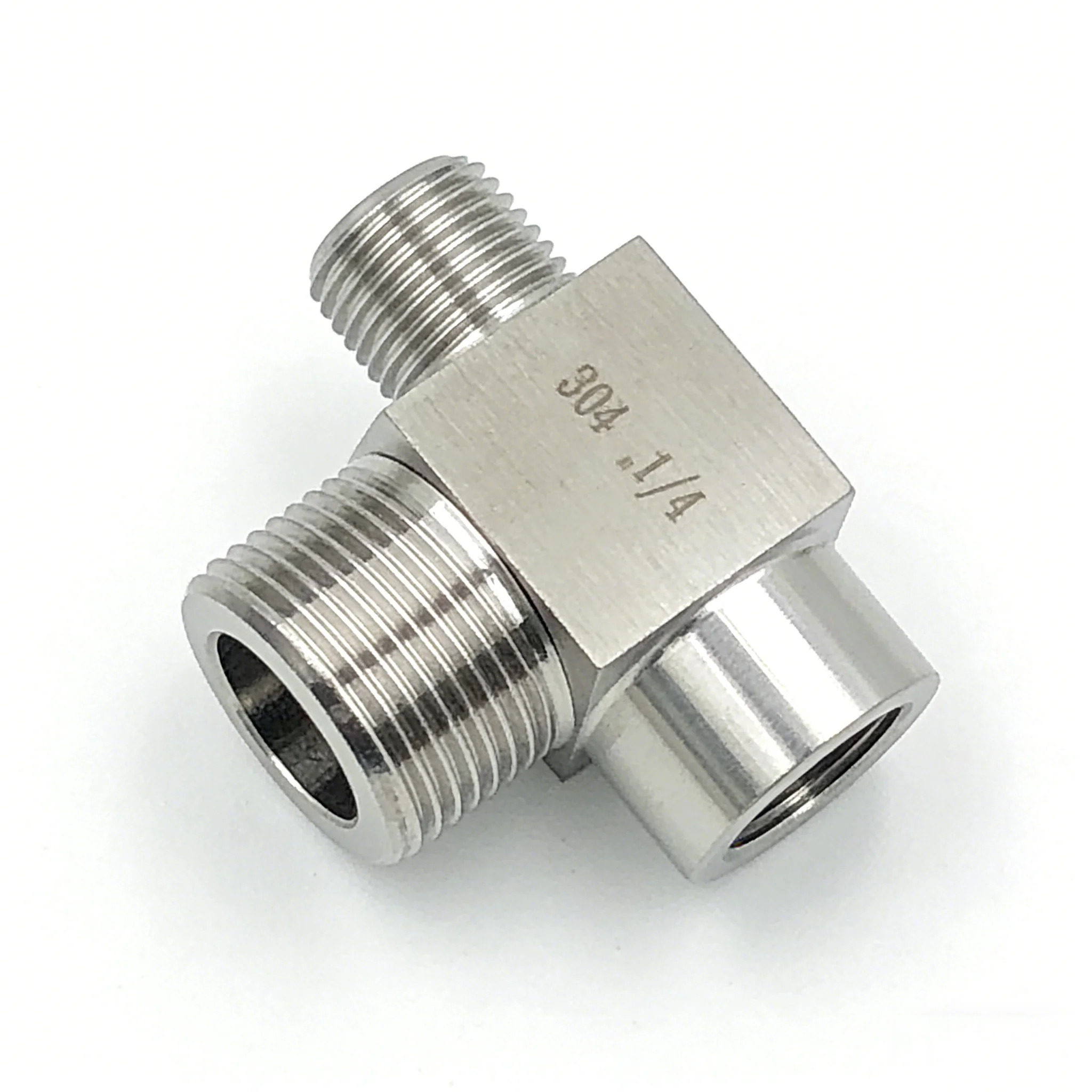 Raccordo A T Per Tubo 3 Vie – Filettatura Maschio BSPP In Acciaio Inox 304 – 3/8” E Altre Misure - 3