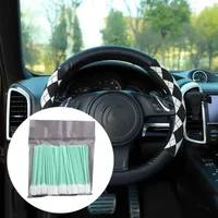 50PCS Cleaning Sponge Cloth Swabs Polyester Fibre Single Side Double Layer Cloth Swabs Car Cleaning and Maintenance Tools 2
