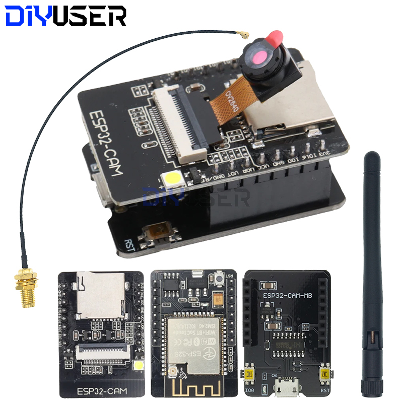 ESP32-CAM-MB WiFi Module Serial to WiFi ESP32 CAM Development Board 5V Bluetooth with OV2640 Camera DIY