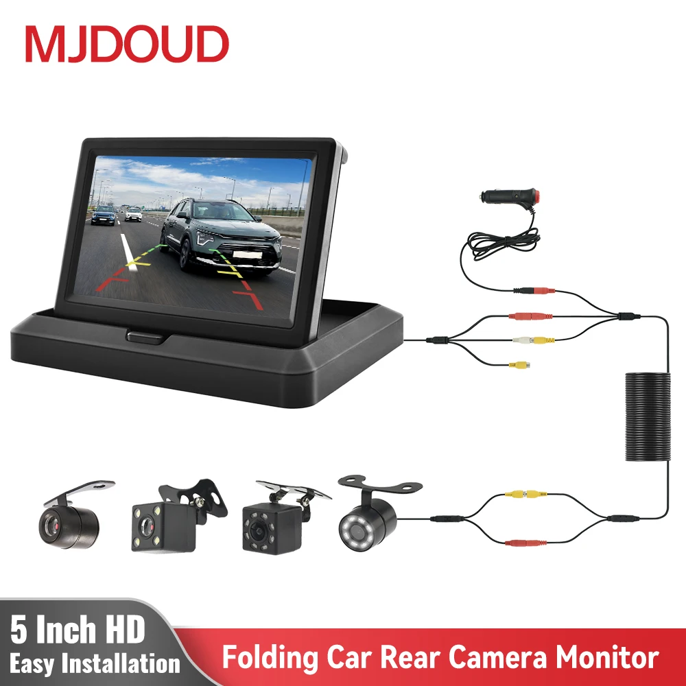 MJDOUD-Moniteur HDMI de voiture pour TV, PC, ordinateur, écran VGA, écran  LCD 1024x600, caméra de recul, système de sécurité à domicile, 7 pouces -  AliExpress