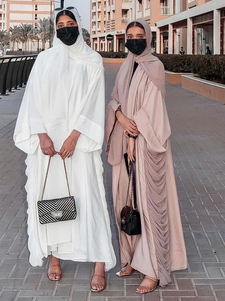 

Eid Abaya Dress Muslim Women Party Abayas Ramadan Dubai Islam Pleated Long Dresses Kaftan Robe Longue Musulmane Vestidos Largos