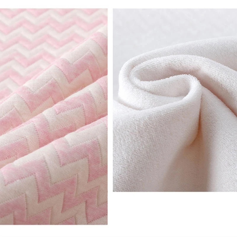 Diaper Changing Pad 4Layer Waterproof Baby Diapering Changing Pad 70*50cm Ripple Pattern Crib Urine Mats Reusable Infant Toddler Bedding Accessories