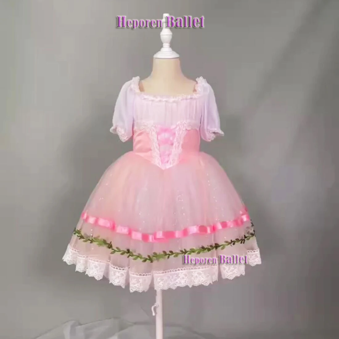 

Customization Giselle Soft Tulle Ballet Long Dresses,Pink Cute Gisele Ballet Skirt Drop Ship