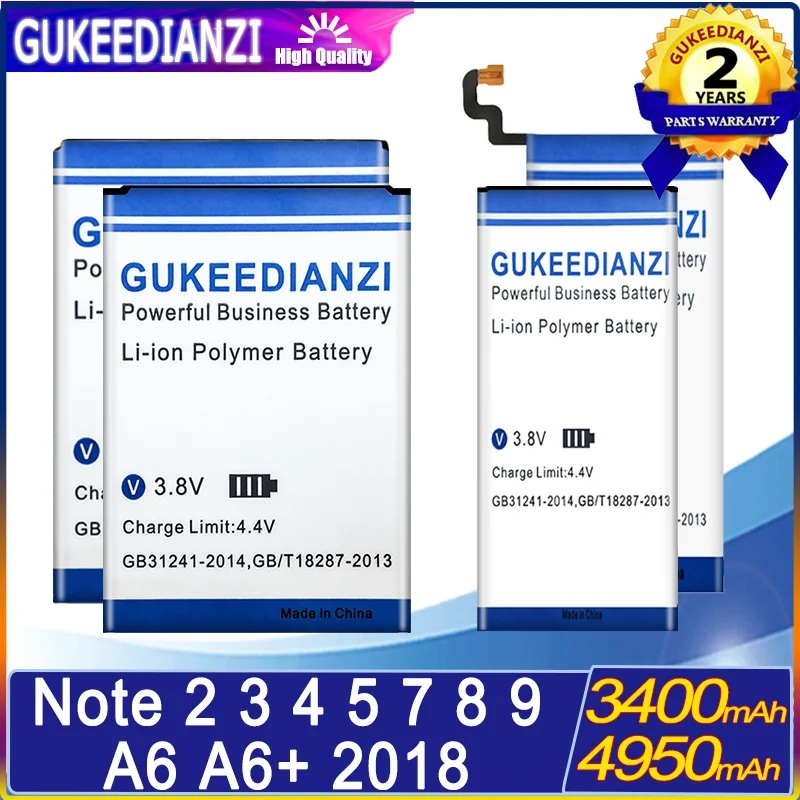 

Battery For Samsung Galaxy Note 2 3 4 5 7 8 9 N9000 N9005 N9006 Note4 N9100 N910X N910F N9500 N9508 N950F A6 2018 A6 plus