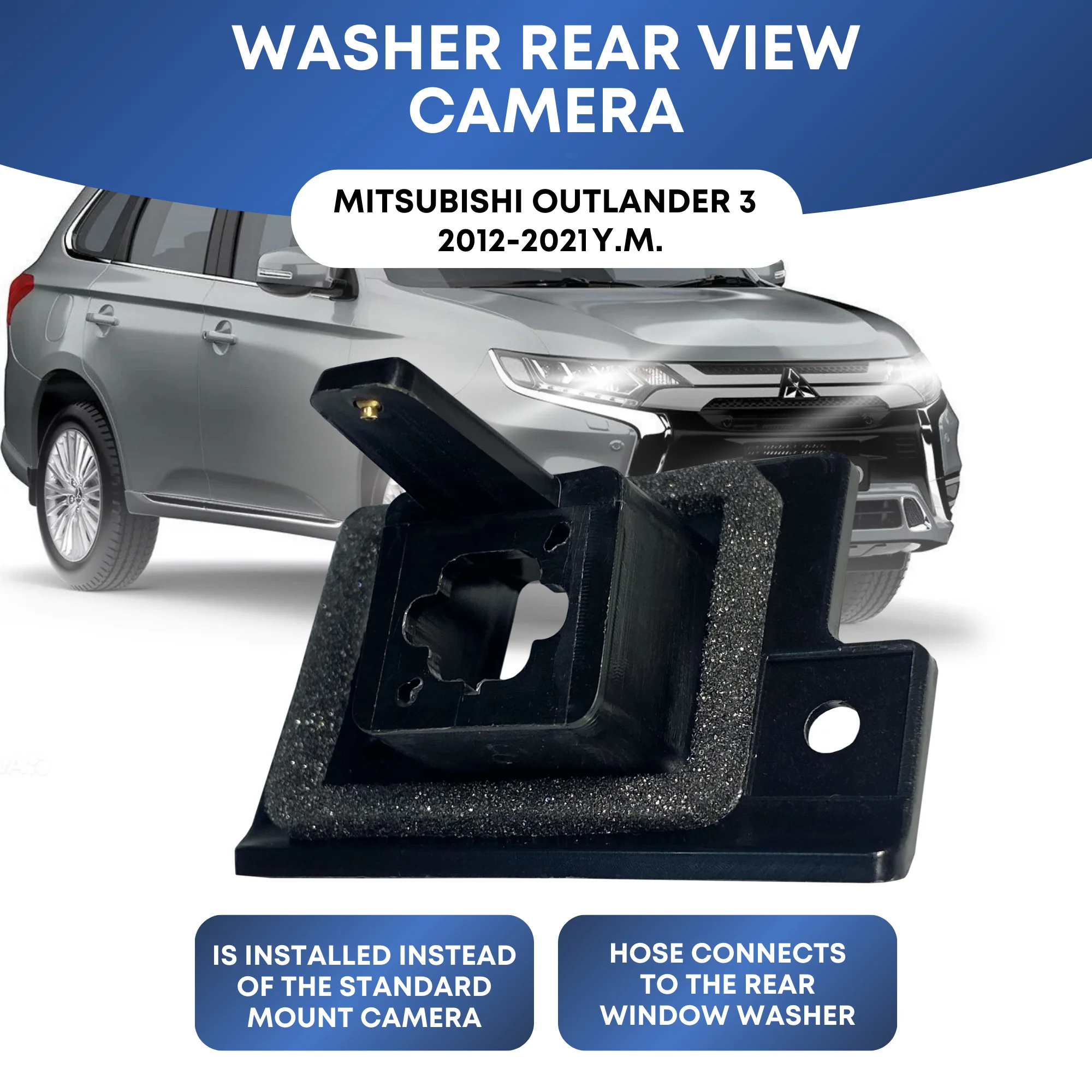 For Original Mitsubishi Outlander 3 2012- Car Parking Assist Rear View Camera washer automatical cleaner