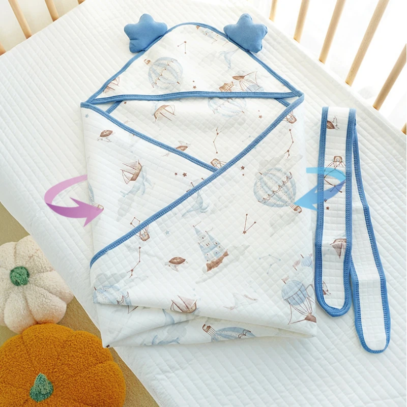90cm X 90cm Baby Swaddle Sleeping Bag Baby Swaddle Cloth Newborn Blanket Cotton Soft Adjustable Warm Blanket Bedding quilt