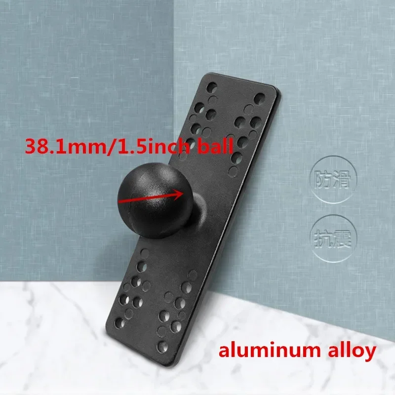 Support Pivotant à 350° Pour électronique Marine - Aluminium Anodisé Noir, Inclut Base Et Support