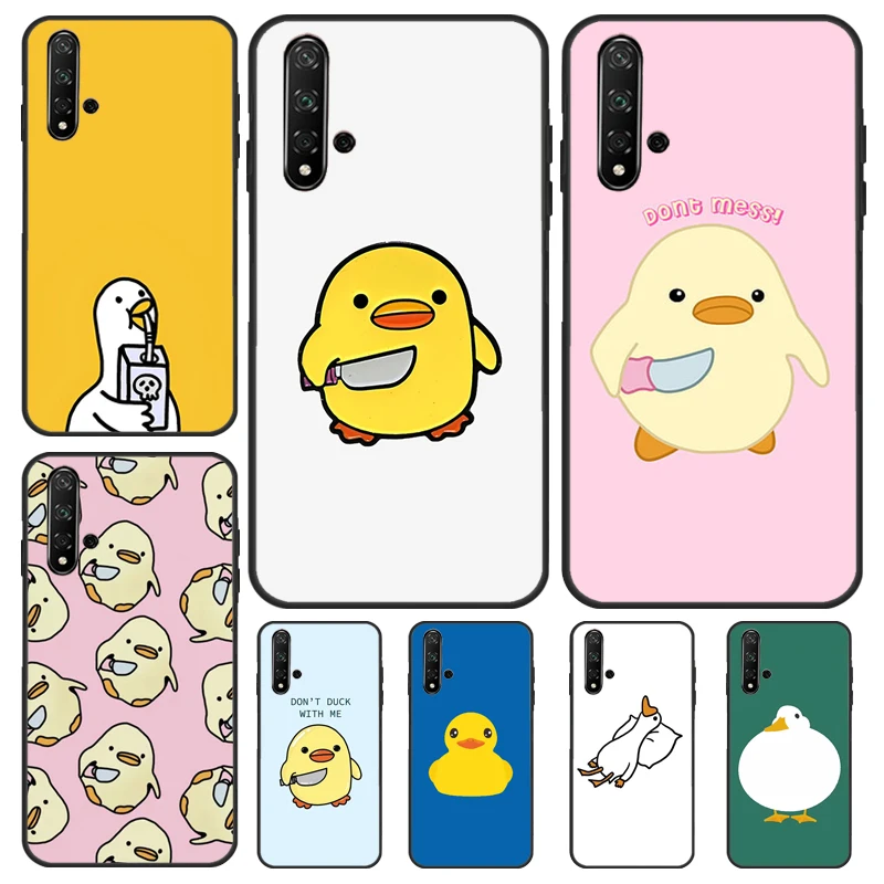 Cartoon Duck Knife Design Phone Case
