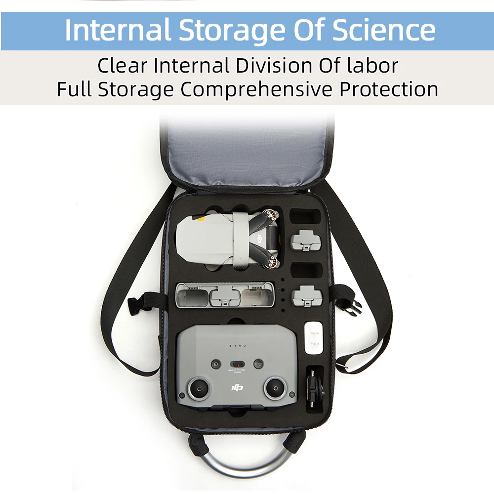 For DJI Mini 2/2SE Carrying Case Travel Shoulder Bag Scratch-Resistant Mini 2/2SE Handbag Drone Accessories Bag