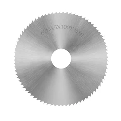 Lame de scie circulaire pour Mini outils électriques, diamètre 2.5 pouces, HSS, Table de scie, 100 dents, arbre de 5/8 pouces, accessoires 