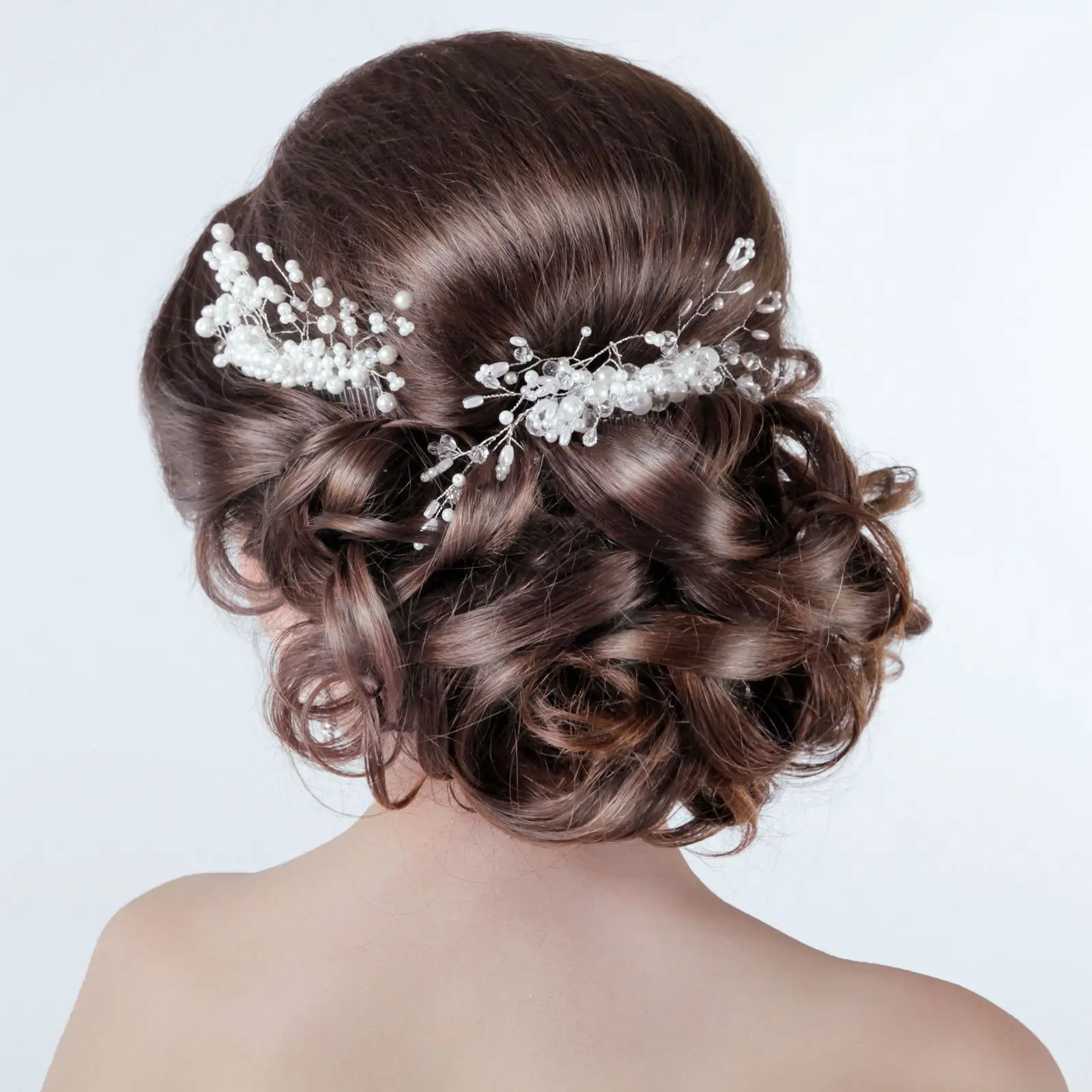 3 Pcs Heightening Hairpin Barrettes for Women Net Crescent Combs Curler Volumizer Inserts Bumps Clip Sponge