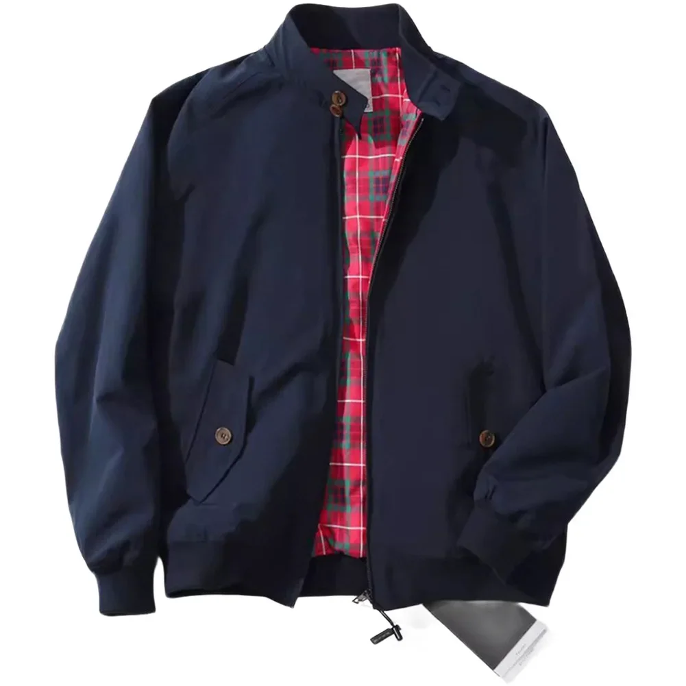 Veste pour les vacances manteau à col montant vêtements d'extérieur pour hommes activités décontractées 2XL