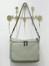  2 Straps, Roomer, Fine Calfskin Leather, 100% Cow's Skin, Girl's Shoulder Bag,Women Genuine Leather Crossbody Bag, T130 