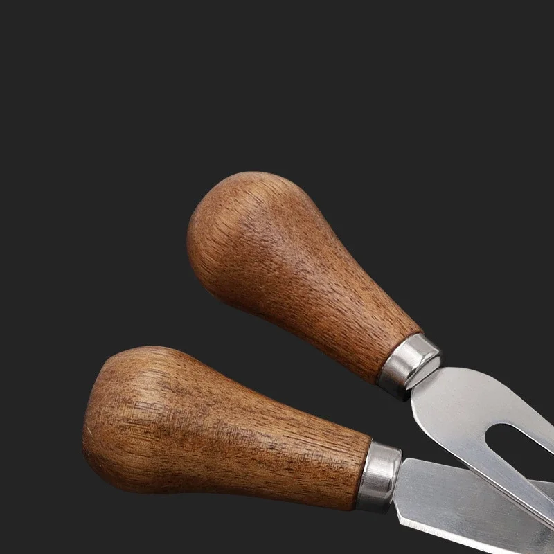Wood Handle Butter Knife Jam Butter Spatula Cheese Cutter Bread Cheese Knife Spoon and Fork Set kitchen Tools 1PCS butter knife cheese knife