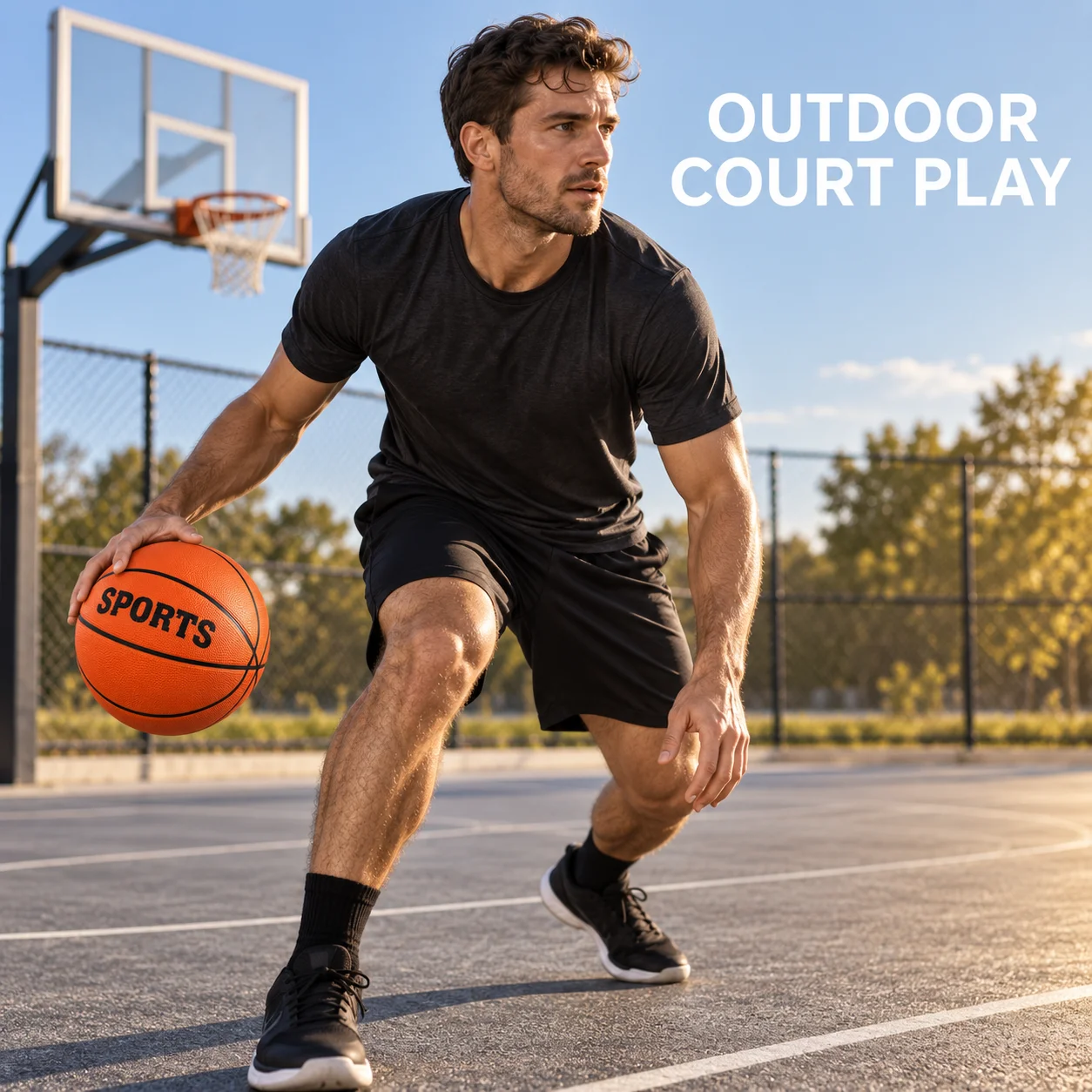 Premium Pebbled Surface Basketball with Optional Accessory Kit