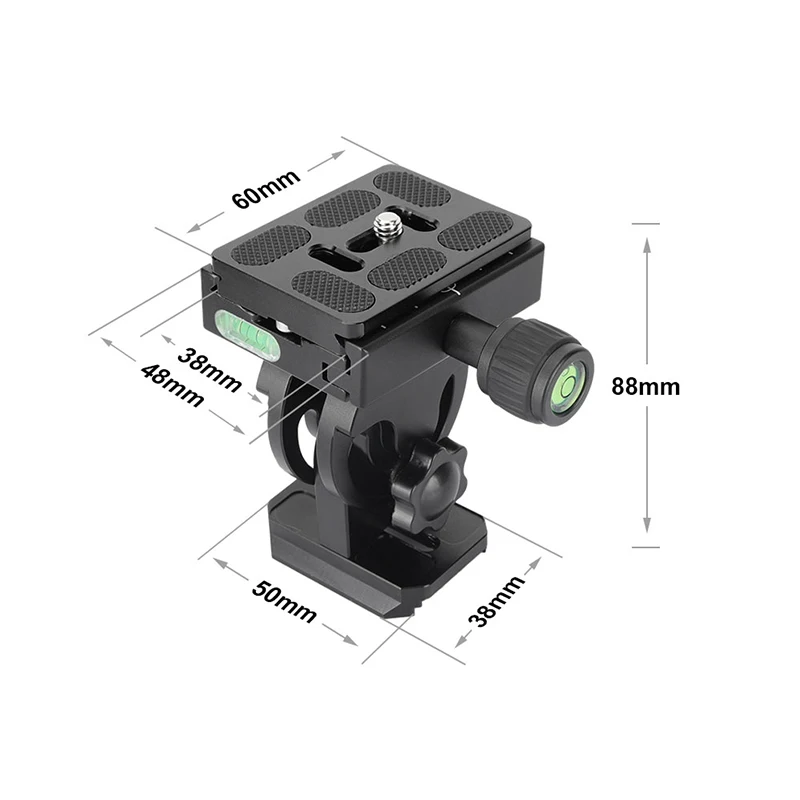 Monopod Tilt Head with Arca-Type Quick Release System Camera Video Head for Trip