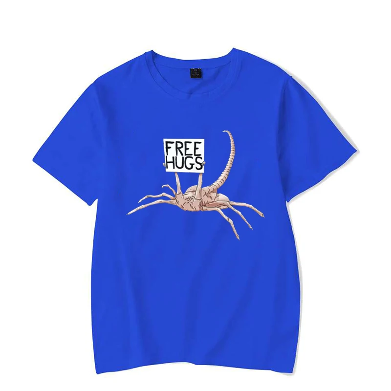 Free Hugs Lustiges Facehugger Aliens T-Shirt Harajuku T-Shirt Bequemes Hip Hop Design Top T-Shirts – Detail 3